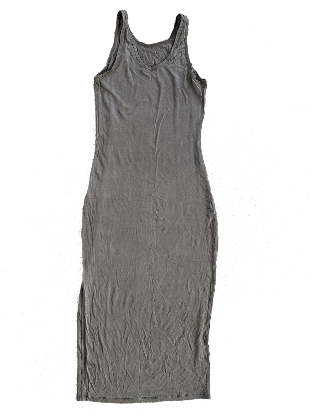 Lululemon Lab Vegan Silk Maxi Bodyhugging Dress Womens Size 4